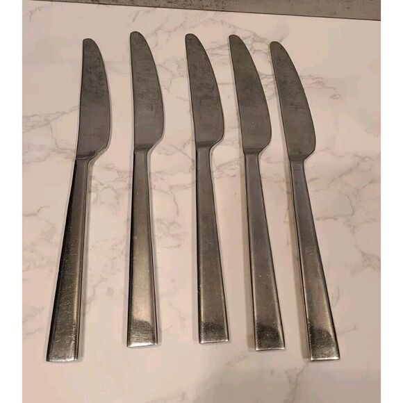 Dansk Meridian 18/10 Dinner Knives Stainless Glossy 9" Set of 5 | EUC Dining - Picture 4 of 6